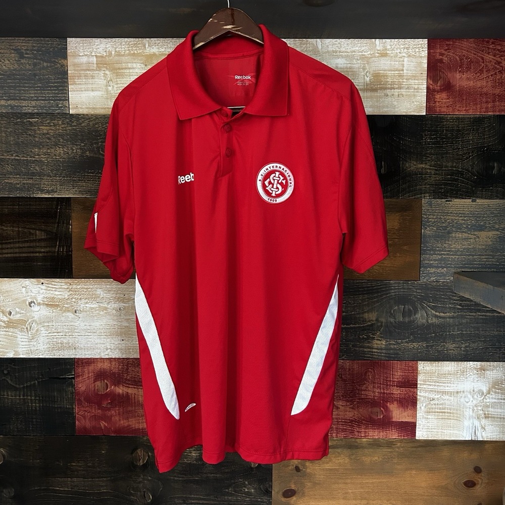 Reebok Sc Internacional Soccer Jersey Vintage XL Red